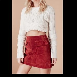 For love and lemons “Greenwich” Sweater Crop top